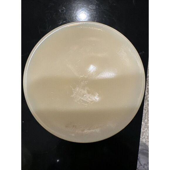 1979 Vtg Westmoreland Almond Custard Glass Pedestal Dish EUC Signed Sanders 5" - Picture 4 of 5